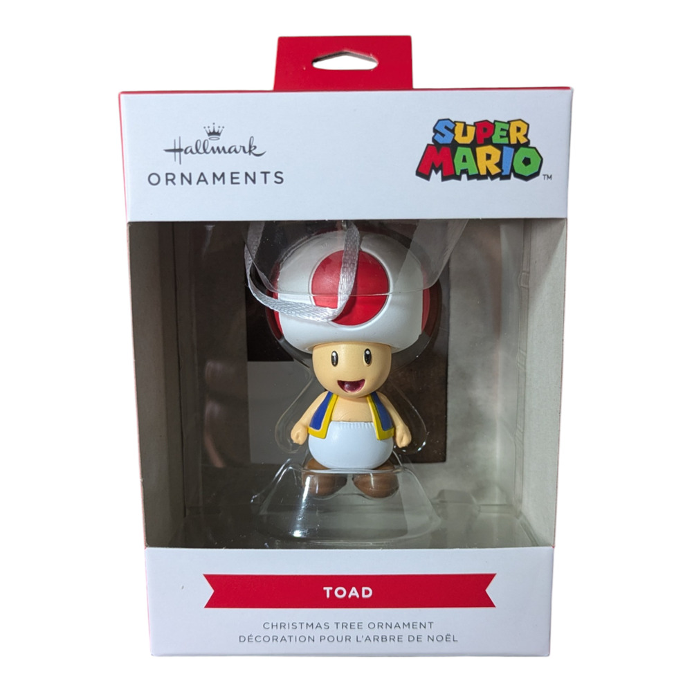 Hallmark Nintendo Super Mario Toad Christmas Ornament NIB Gift Decor